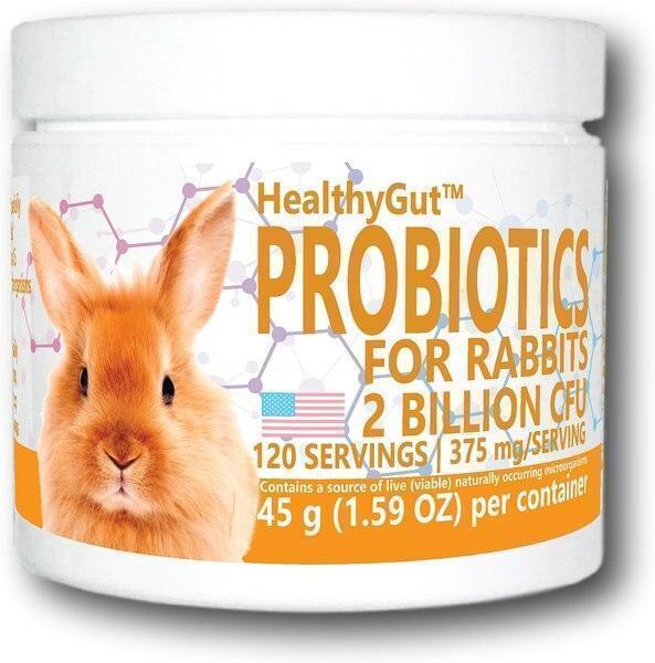 Equa Holistics HealthyGut Probiotics Rabbit Supplement, 1.59-oz tub -New in Box