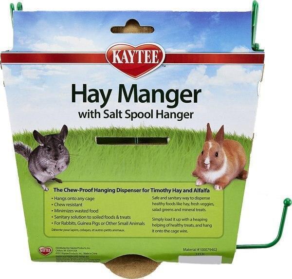 Kaytee Hay Manger & Salt Spool Hanger Small Pet Feeder -New in Box