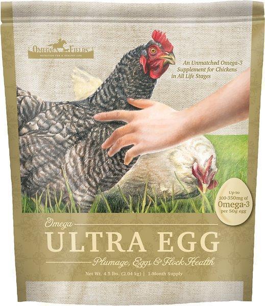 Omega Fields Omega Ultra Egg Chicken Supplement, 4.5-lb bag -New in Box