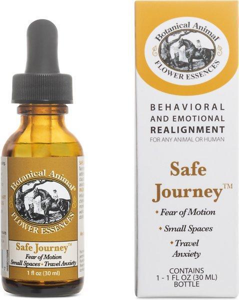 Botanical Animal Flower Essences Safe Journey Calming Pet Supplement, 1-oz bottle -New in Box