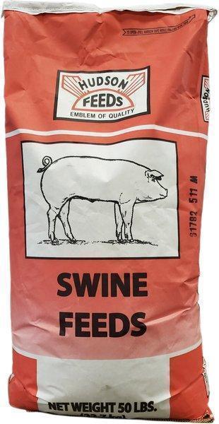 Hudson Feeds Swine Feeds Supreme Grower Complete Pig Food, 50-lb bag -New in Box