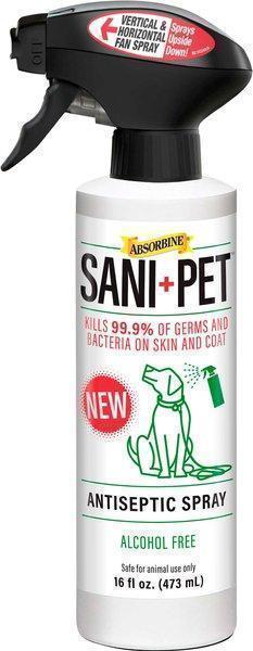 Absorbine SANI+PET Antiseptic Spray for Dogs, 16-oz bottle -New in Box